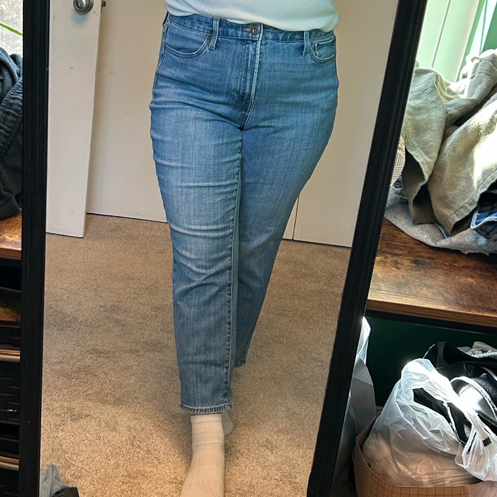 Talbots Classic Blue Women's Jeans high waist modern ankle straight cut